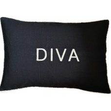 Diva, embroidered cushion
