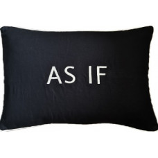 As If, embroidered cushion