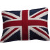 Union Jack Cushion - Navy/Red Hand Embroidered