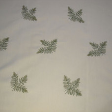 Hand-embroiderd Fabric - Ferns