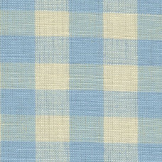 Chambray Blue Gingham Fabric