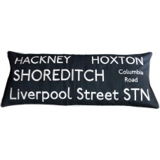 Hackney/Hoxton Embroidered Destination Cushion