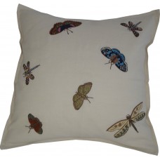 Butterflies, Dragonflies & Moths. Hand-embroidered