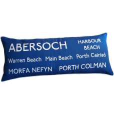 Embroidered Abersoch Beaches Destination Cushion