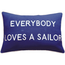 Everybody Loves A Sailor, Embroidered Cushion