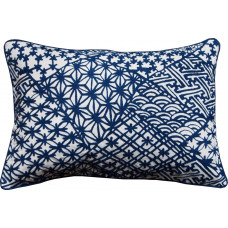 Embroidered Japanese Pattern -Blue