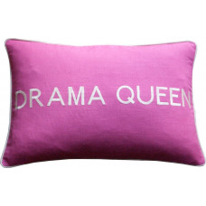 Drama Queen Embroidered Cushion
