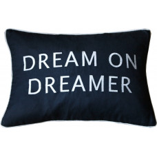 Dream On Dreamer Embroidered Cushion