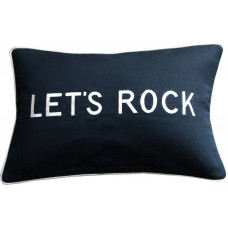 Let's Rock Embroidered Cushion