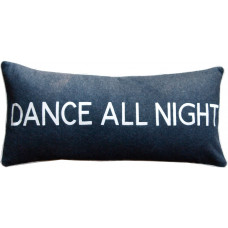 Dance All Night Embroidered Felted Wool Mix Cushion