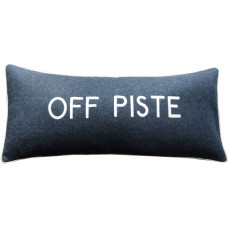 Off Piste Embroidered Wool Mix Cushion