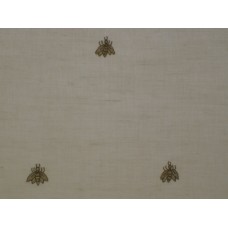 Bee-Taupe. Hand-embroidered